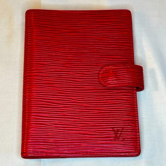 LOUIS VUITTON RED EPI AGENDA PM NOTEBOOK - Picture 1 of 6